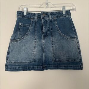 Denim Mini Skirt